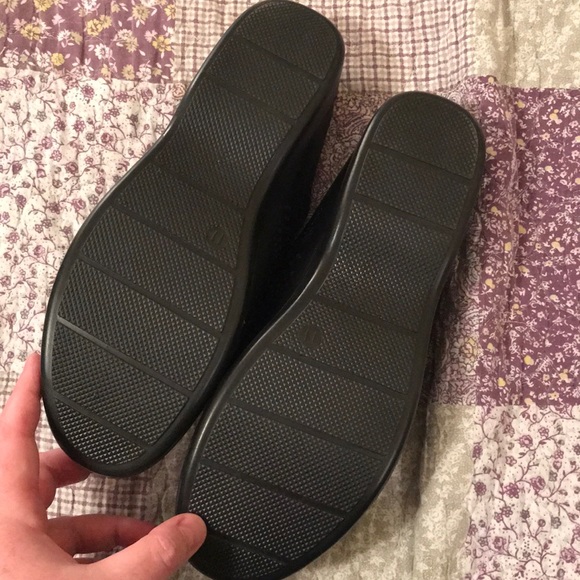 Black mules worn once size 11 - Picture 2 of 6